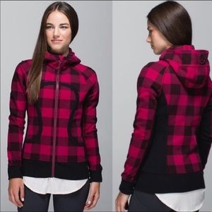 Plaid Lululemon Scuba hoodie